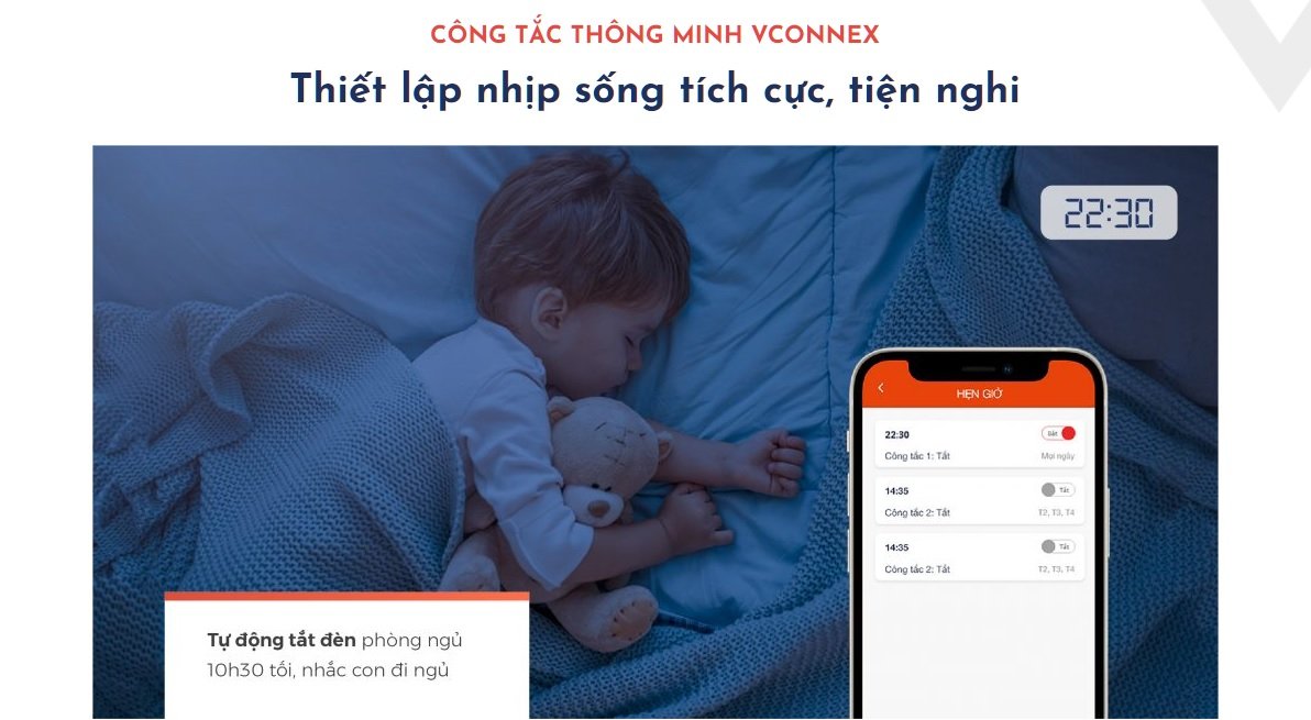 Công tắc thông minh cảm ứng Vconnex