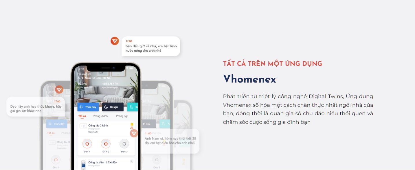 Công tắc thông minh cảm ứng Vconnex