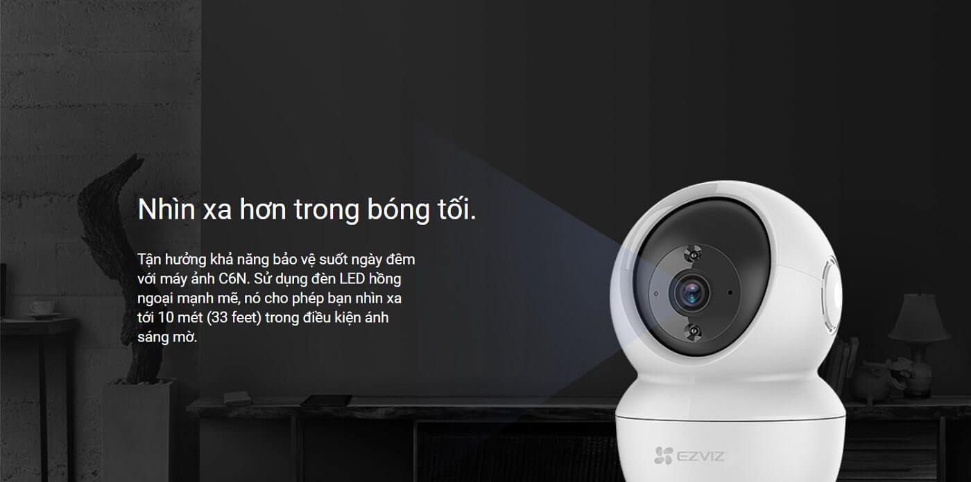 ezviz c6n 4mp nhìn xa trong bóng tối