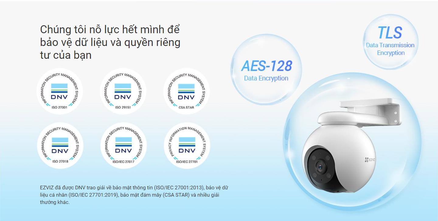 Camera Ezviz H8 Pro 3K ngoài trời tích hợp nhiều tính năng thông minh