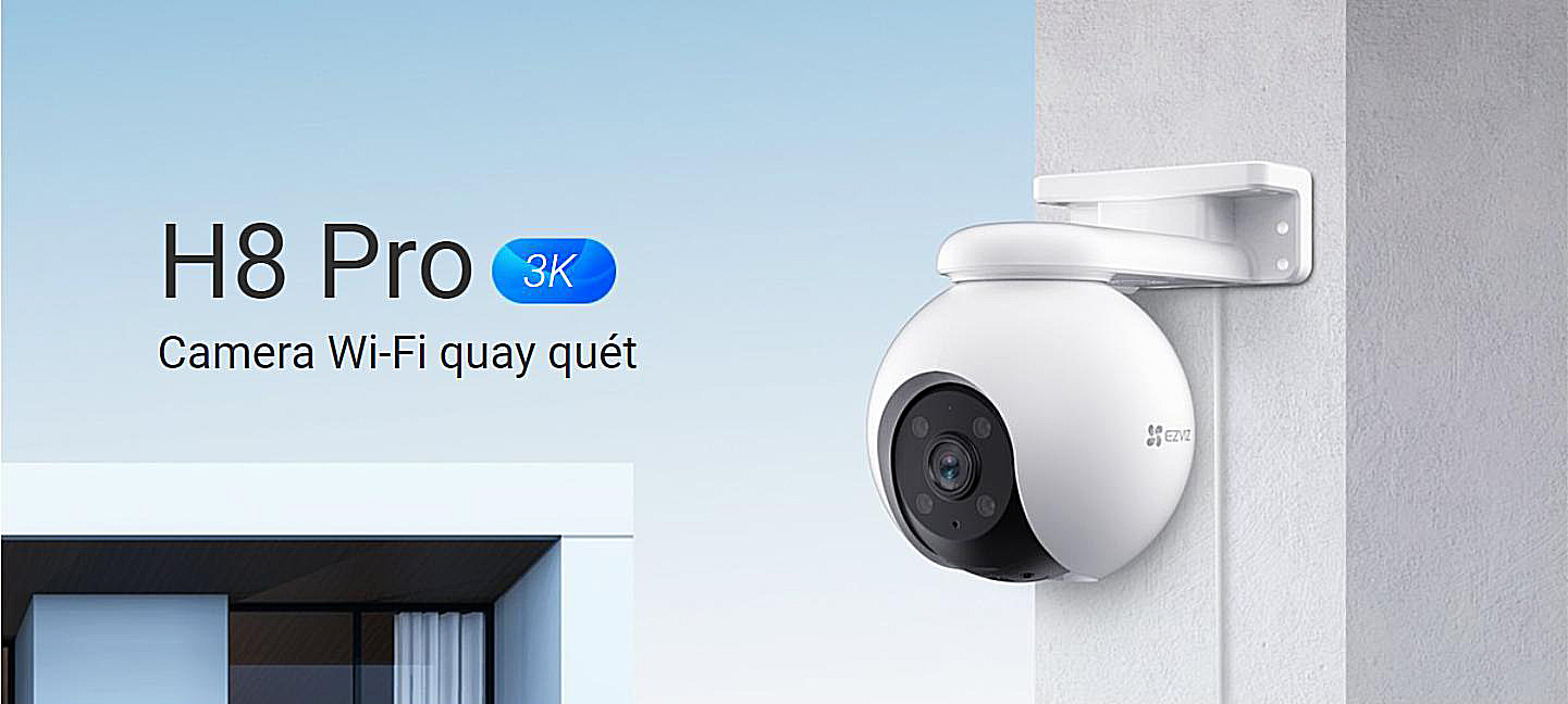 Camera Ezviz H8 Pro 3K ngoài trời tích hợp nhiều tính năng thông minh