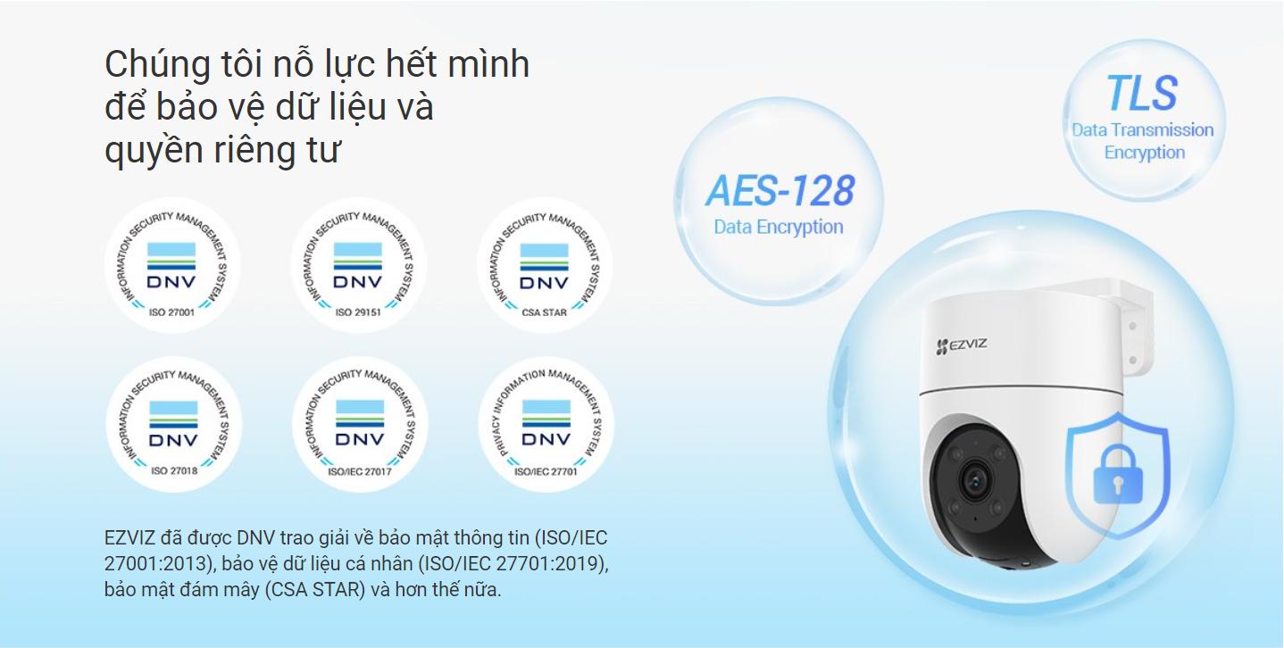 Camera Ezviz H8C quay xoay, tự động theo dõi chuyển động thông minh